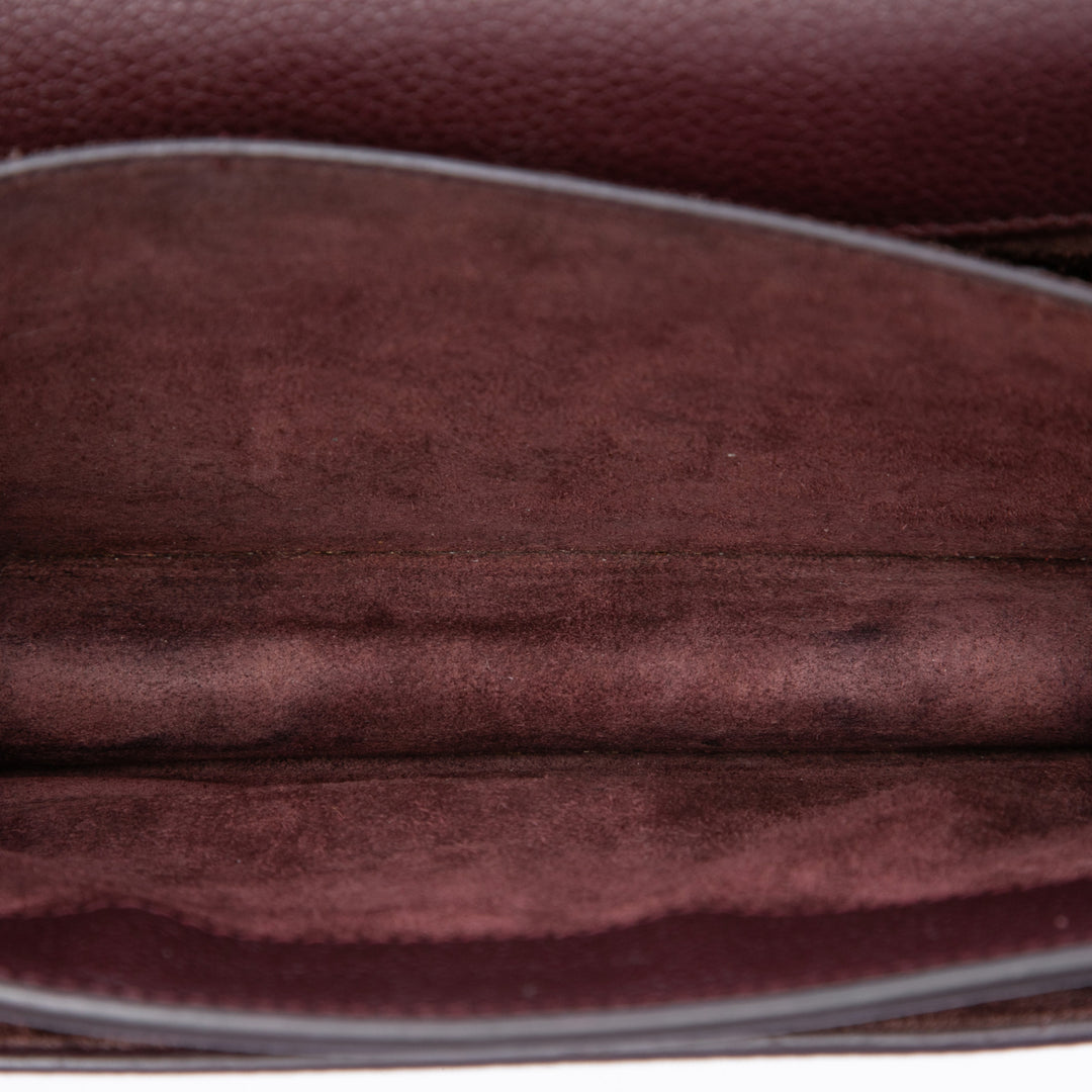 Saint Laurent grainé Sunset Sac Petit Cuir de veau grainé Violet – vue 4 – GABY PARIS