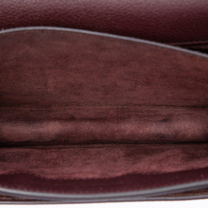 Saint Laurent grainé Sunset Sac Petit Cuir de veau grainé Violet – vue 4 – GABY PARIS