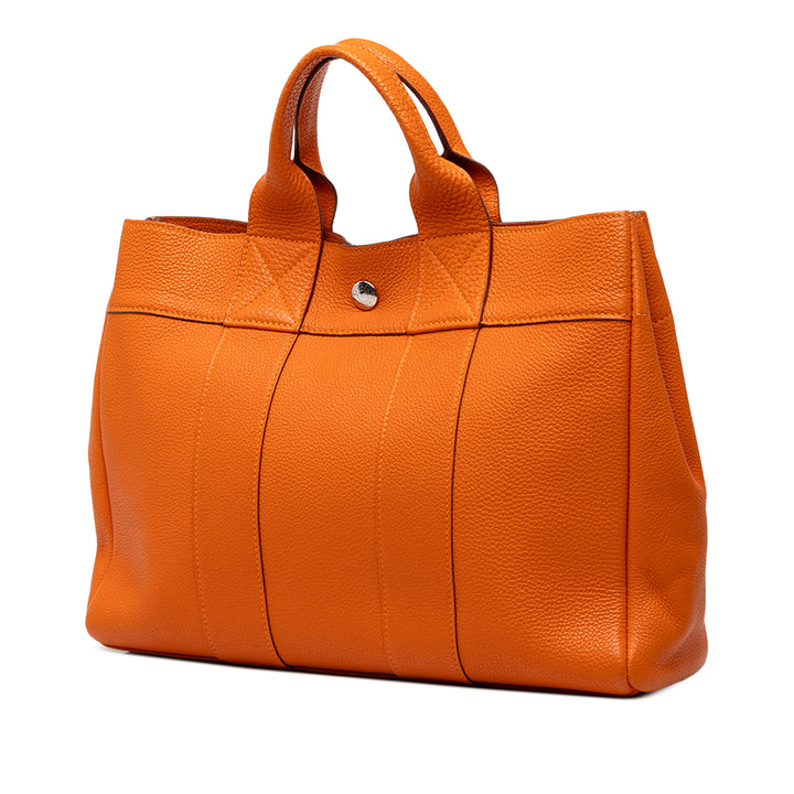 Hermès Cabas Fourre Tout Togo PM Orange – vue 2 – GABY PARIS