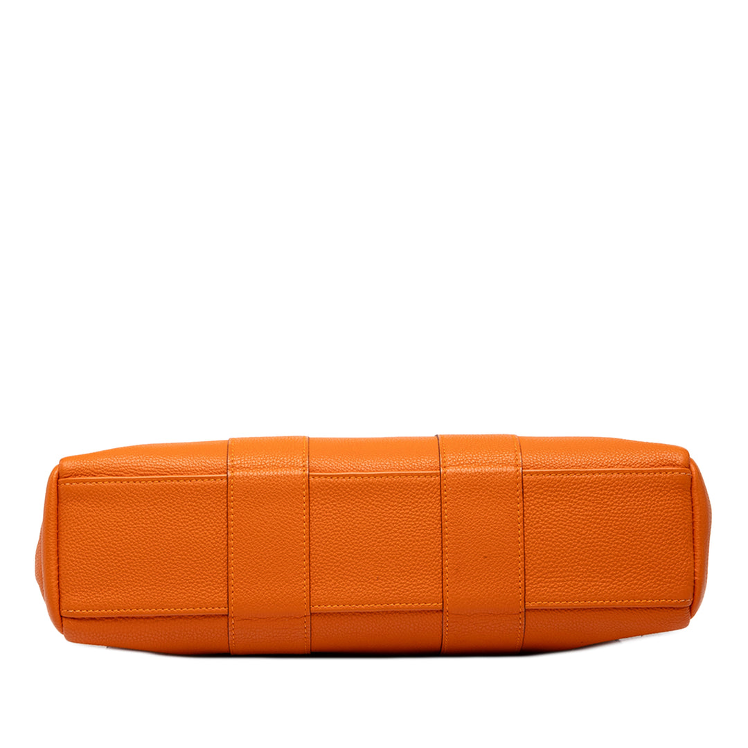 Hermès Cabas Fourre Tout Togo PM Orange – vue 3 – GABY PARIS