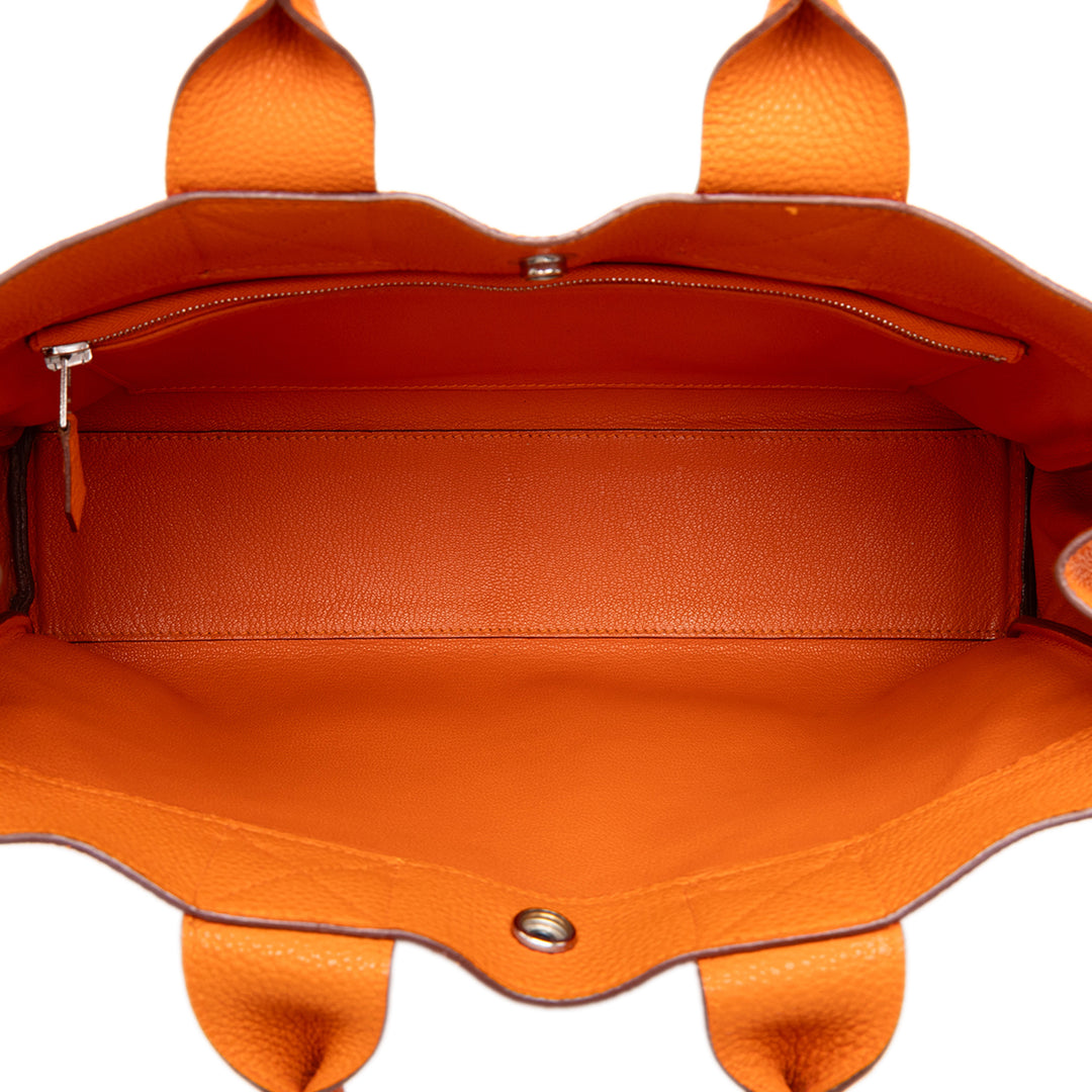 Hermès Cabas Fourre Tout Togo PM Orange – vue 4 – GABY PARIS
