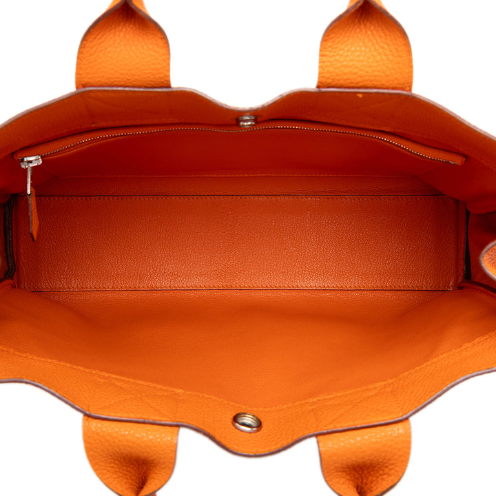 Hermès Cabas Fourre Tout Togo PM Orange – vue 4 – GABY PARIS