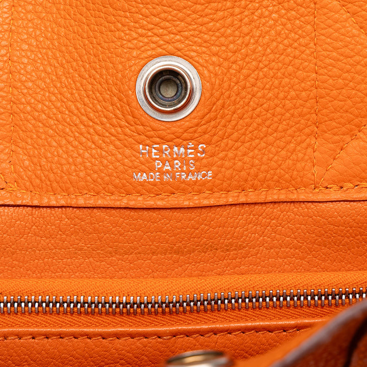 Hermès Cabas Fourre Tout Togo PM Orange – vue 5 – GABY PARIS