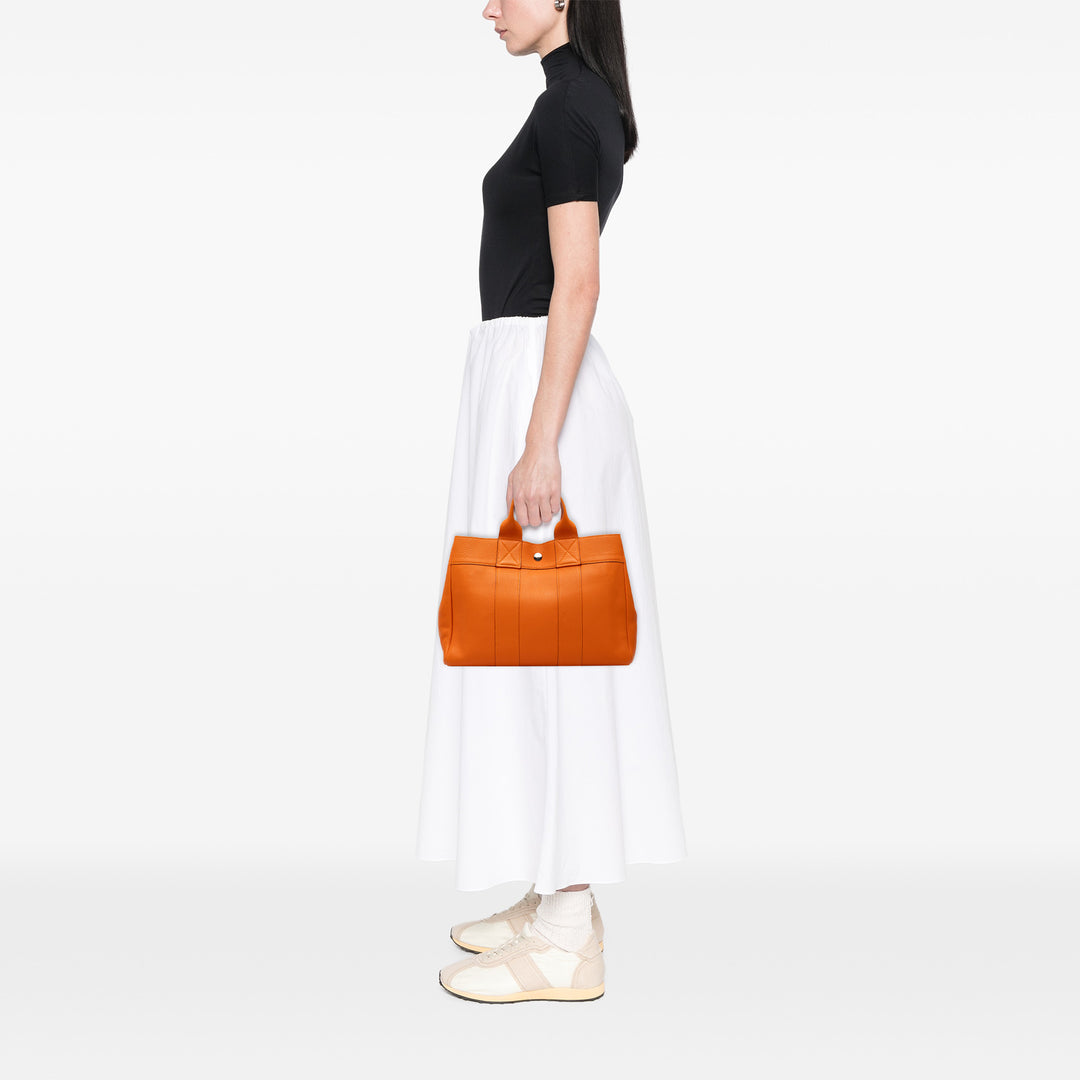 Hermès Cabas Fourre Tout Togo PM Orange – vue 6 – GABY PARIS