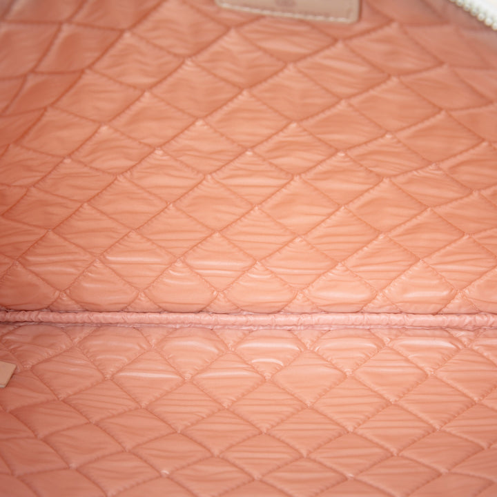 Chanel Large Matelassé Printed Toile Coco Cuba Libre O Étui Pochette