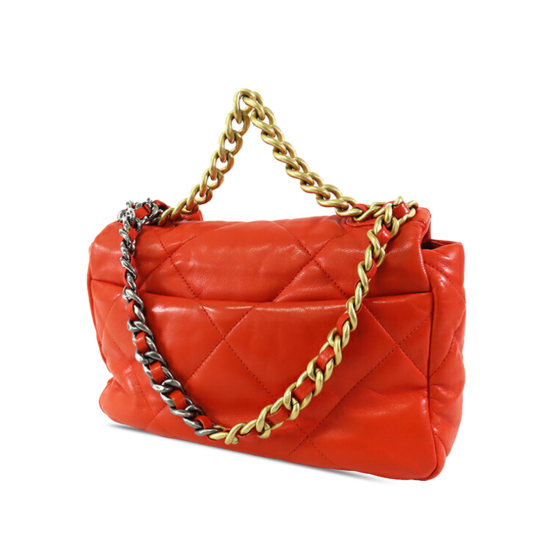 Chanel Medium Cuir d’agneau 19 à rabat – GABY PARIS Authentique