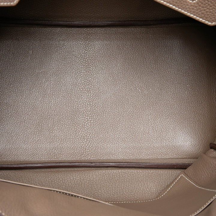 Hermès Sac à main Birkin Retourne 35 Togo Marron – vue 4 – GABY PARIS