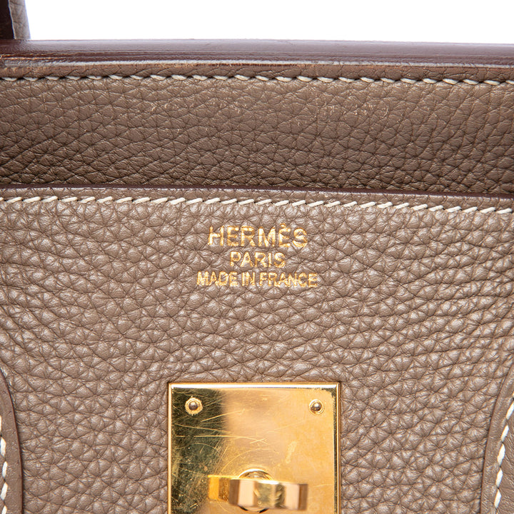 Hermès Sac à main Birkin Retourne 35 Togo Marron – vue 5 – GABY PARIS