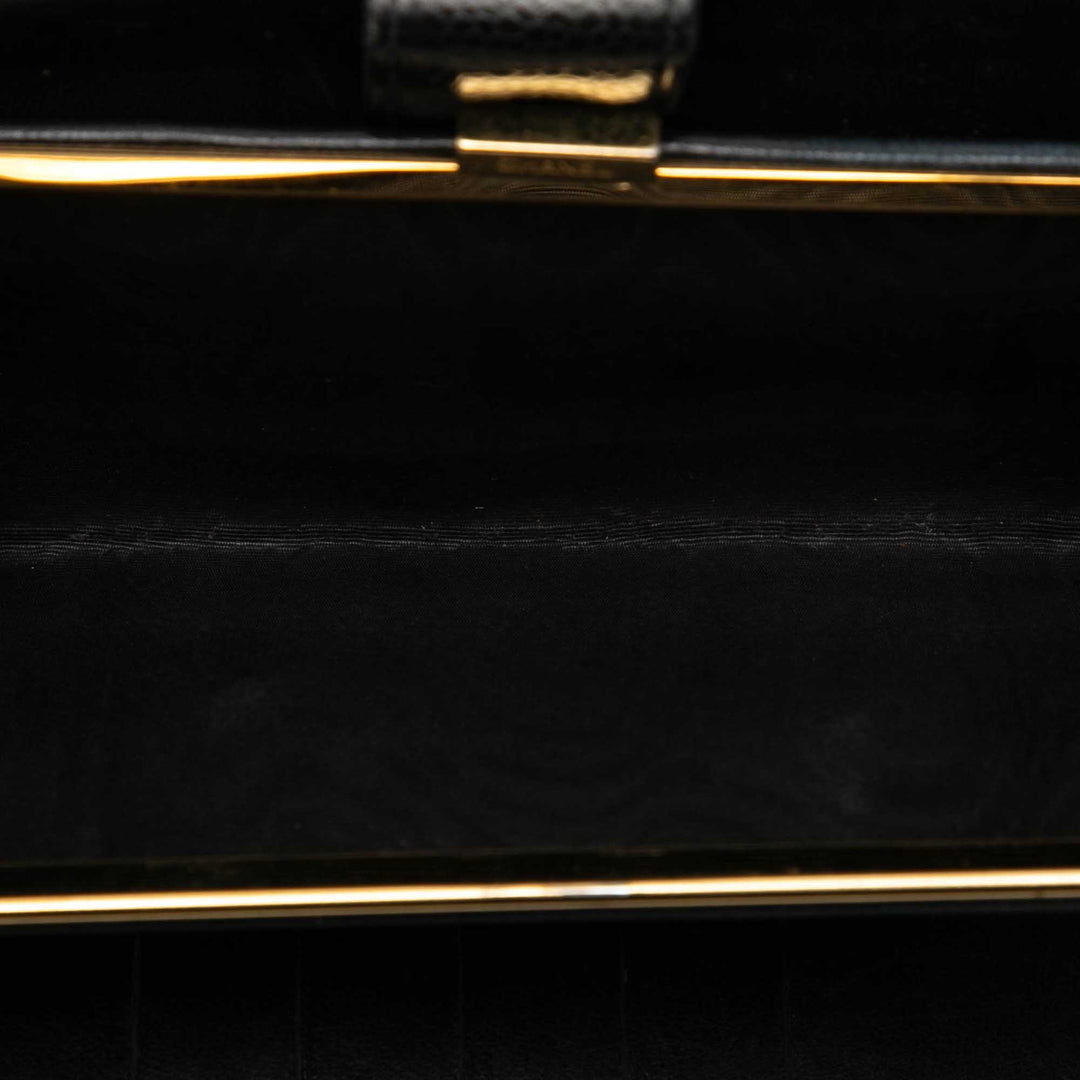 Chanel Portefeuille CC Deux volets French long Cuir caviar Noir – vue 4 – GABY PARIS