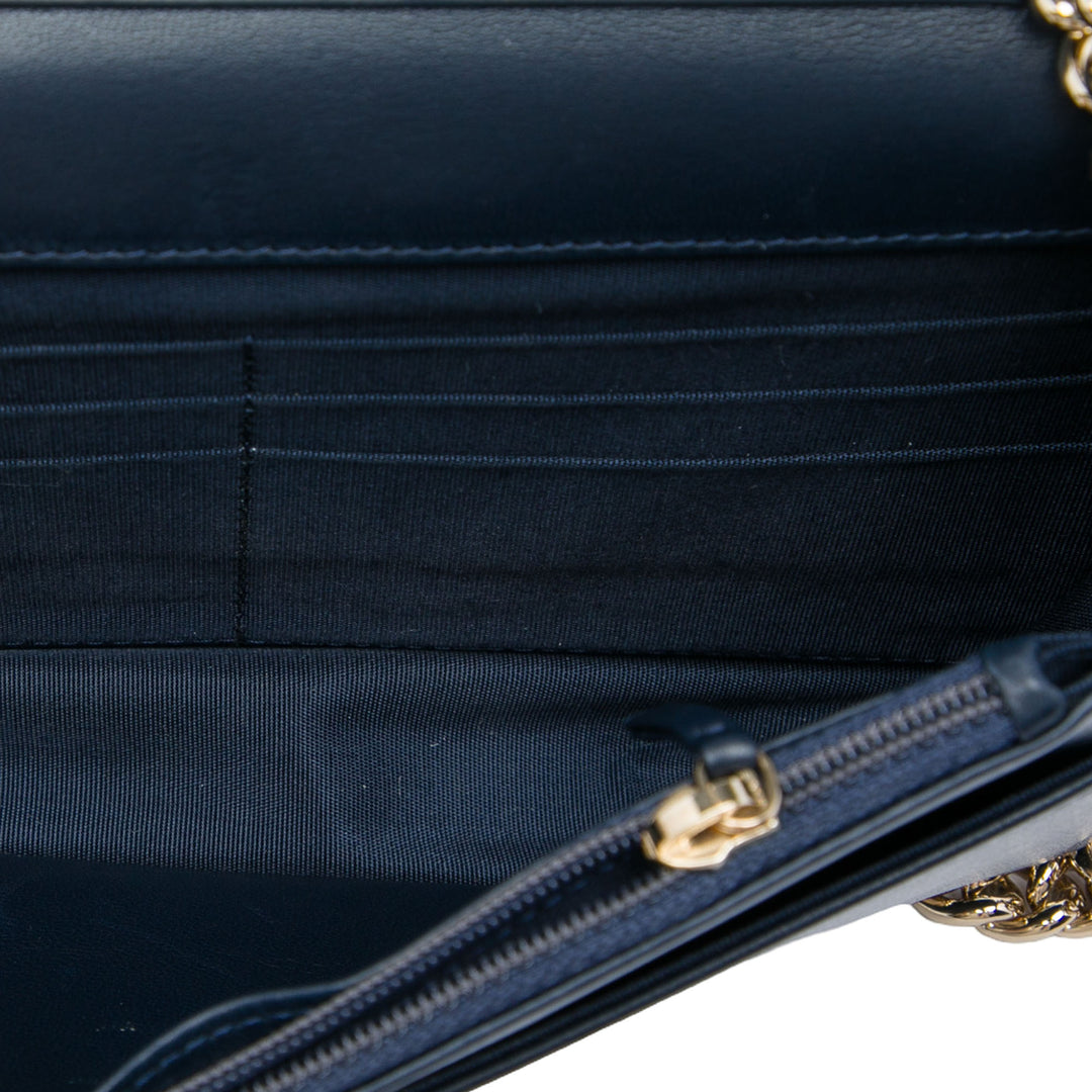 Chanel Sac bandoulière Matelassé Boy à rabat Petit Cuir d'agneau Bleu – vue 4 – GABY PARIS
