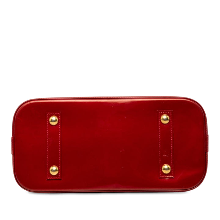Louis Vuitton Alma PM Cuir verni Monogram Rouge – vue 3 – GABY PARIS