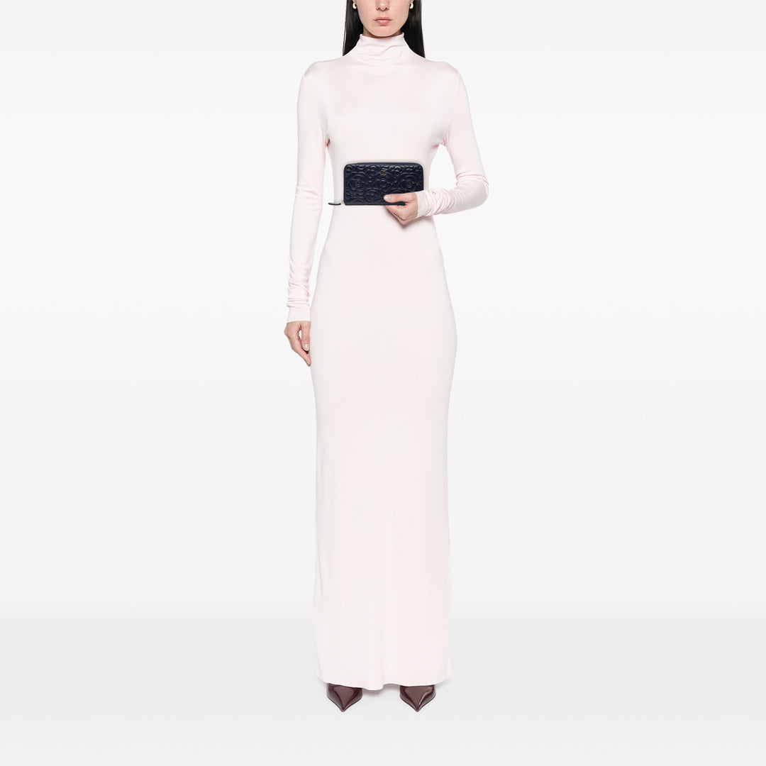 Chanel Camellia embossé Portefeuille long zippé