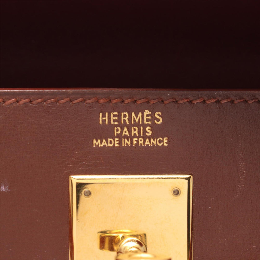 Tricolor Box Calf Kelly Sellier 32 Brown - Gaby Paris