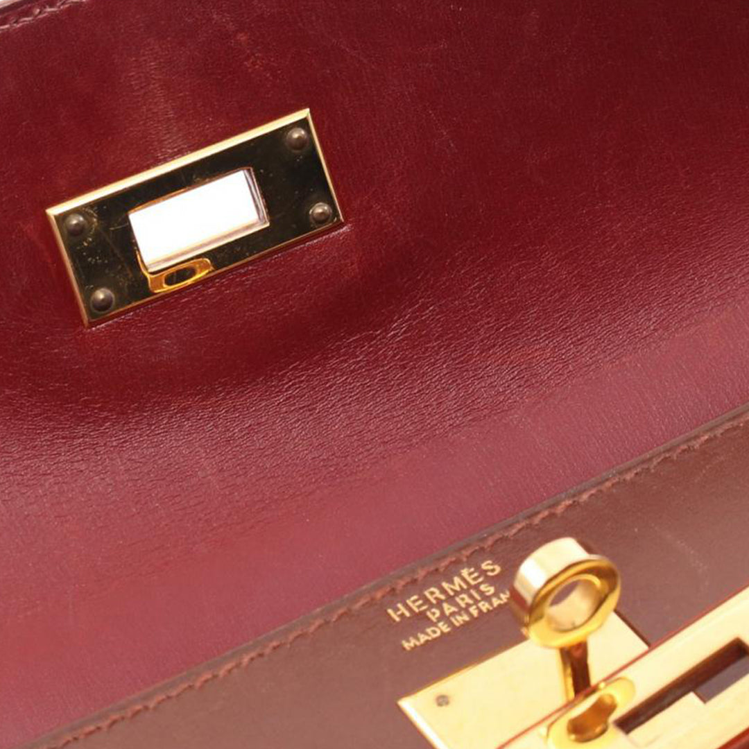 Tricolor Box Calf Kelly Sellier 32 Brown - Gaby Paris