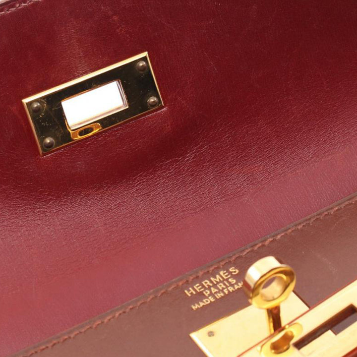 Tricolor Box Calf Kelly Sellier 32 Brown - Gaby Paris
