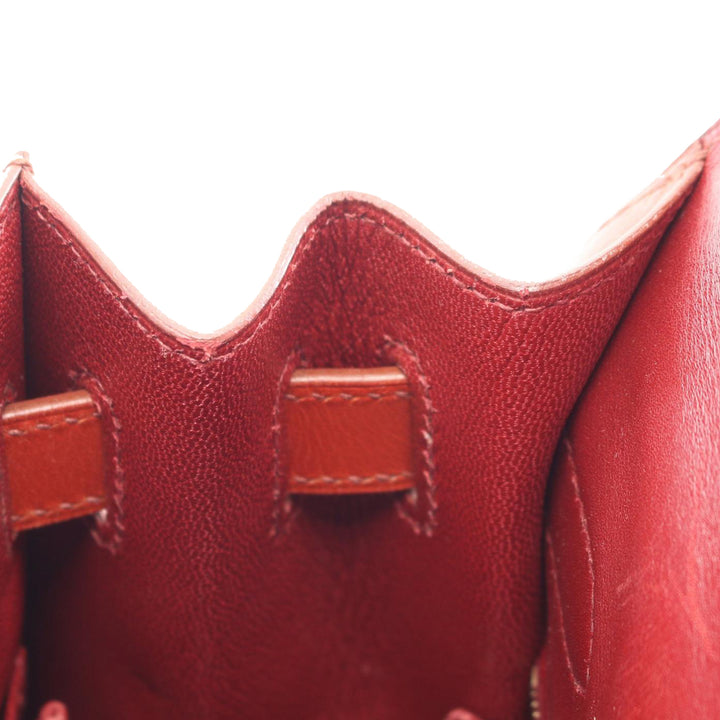 Tricolor Box Calf Kelly Sellier 32 Brown - Gaby Paris