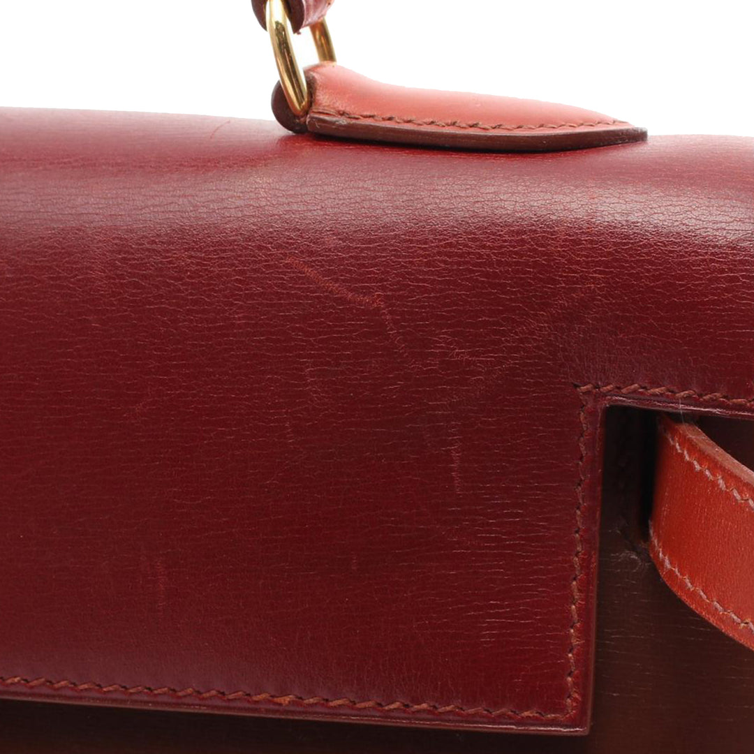 Tricolor Box Calf Kelly Sellier 32 Brown - Gaby Paris