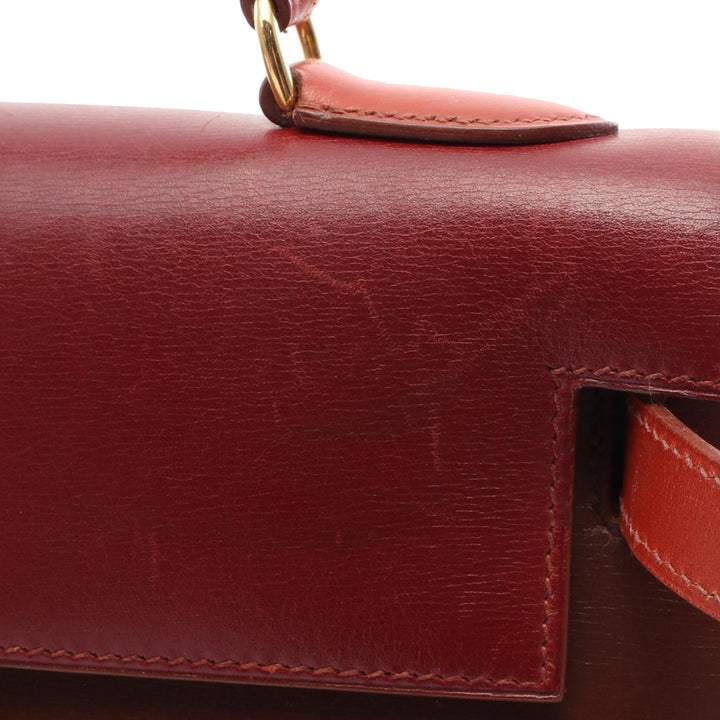 Tricolor Box Calf Kelly Sellier 32 Brown - Gaby Paris