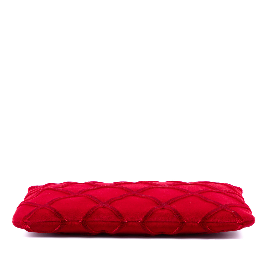 Chanel Medium CC Matelassé Velours O Étui Pochette