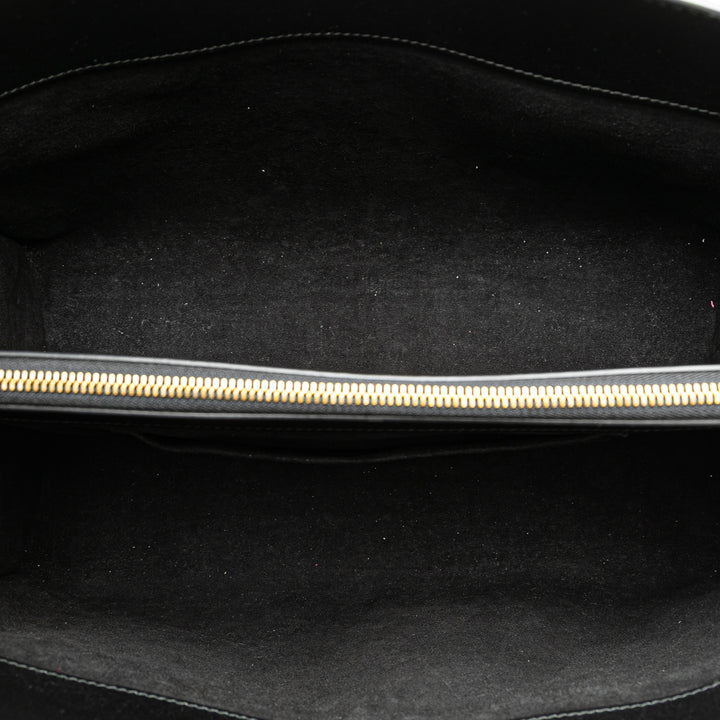 Leather D Bee Satchel Black - Gaby Paris