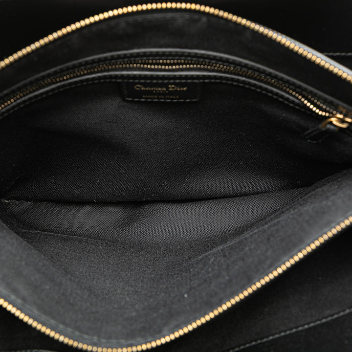 Leather D Bee Satchel Black - Gaby Paris