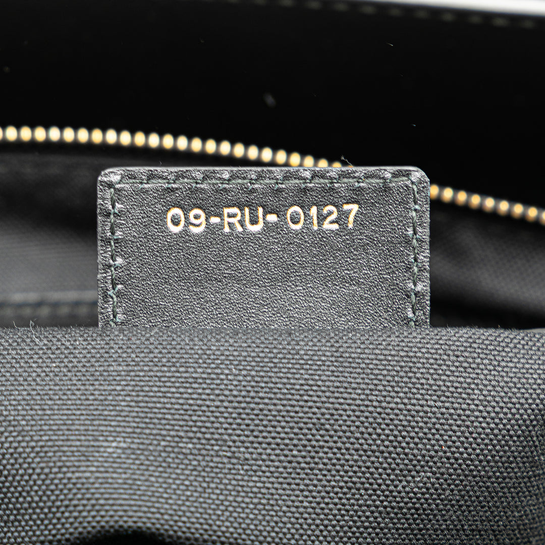 Leather D Bee Satchel Black - Gaby Paris