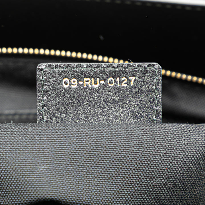 Leather D Bee Satchel Black - Gaby Paris