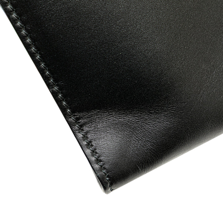 Leather D Bee Satchel Black - Gaby Paris