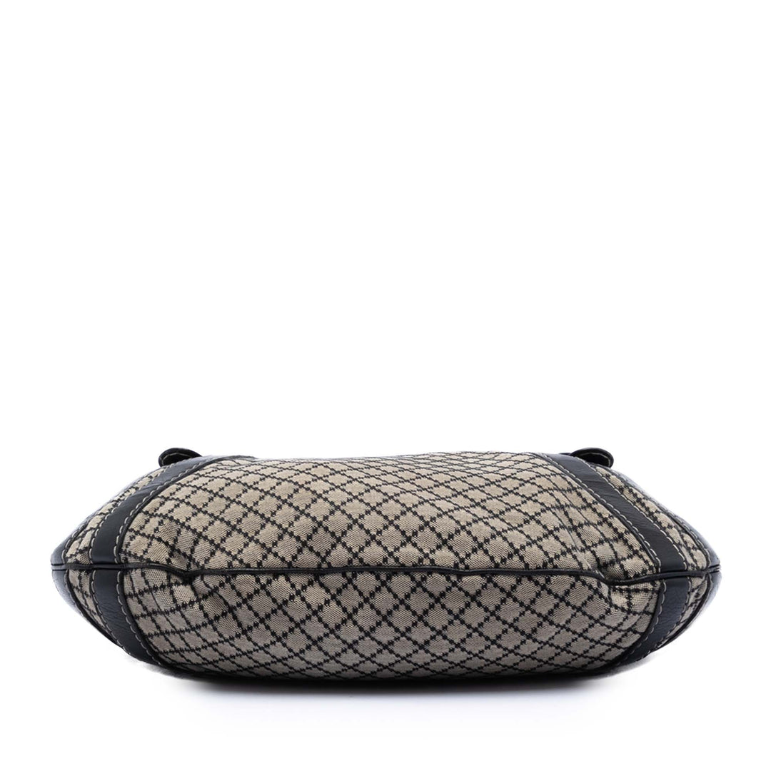 Gucci Diamante Toile Crest Boule Hobo