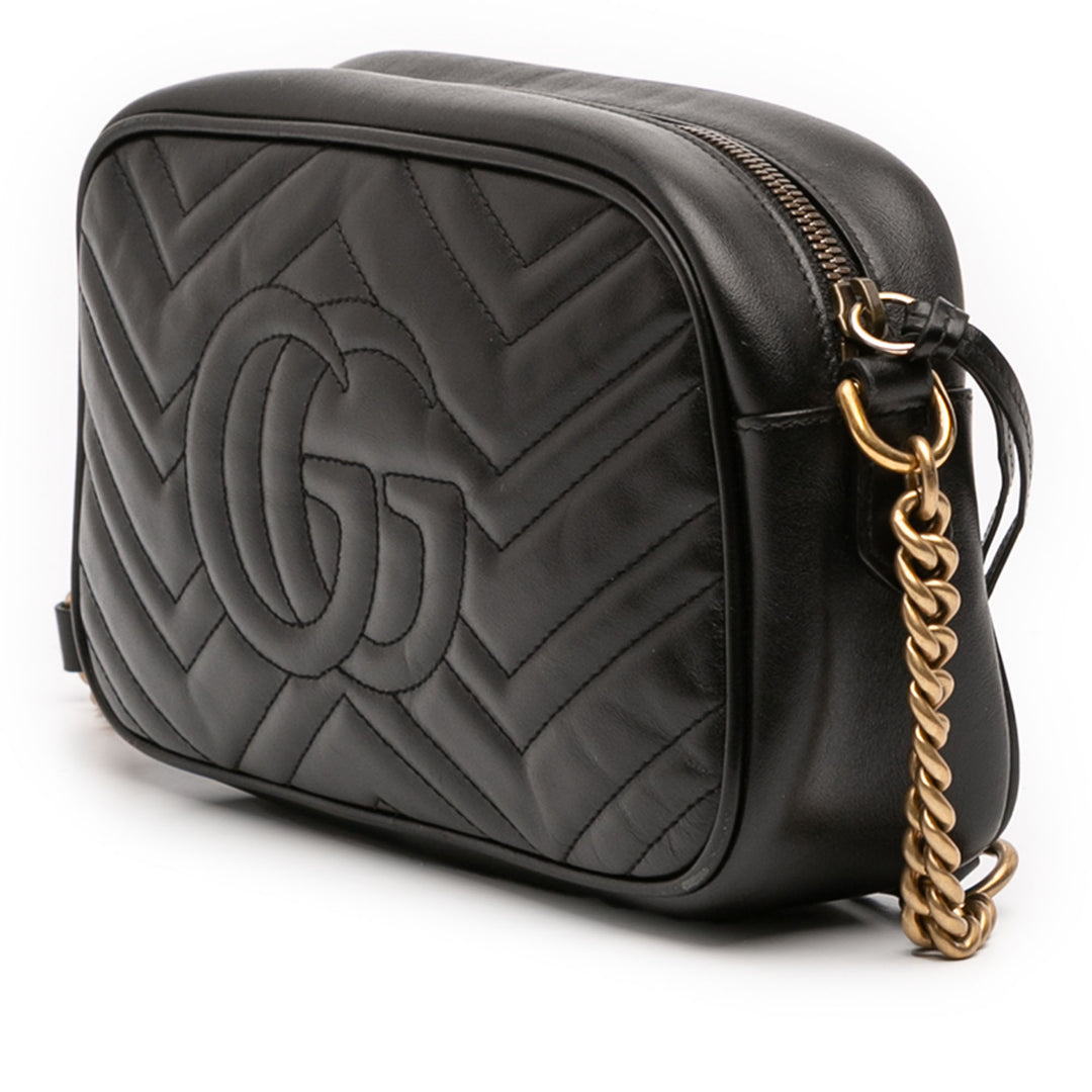 Gucci Small GG Marmont Matelasse Cuir Sac porté croisé