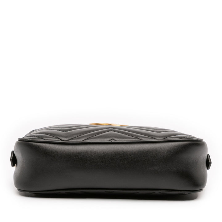 Gucci Small GG Marmont Matelasse Cuir Sac porté croisé