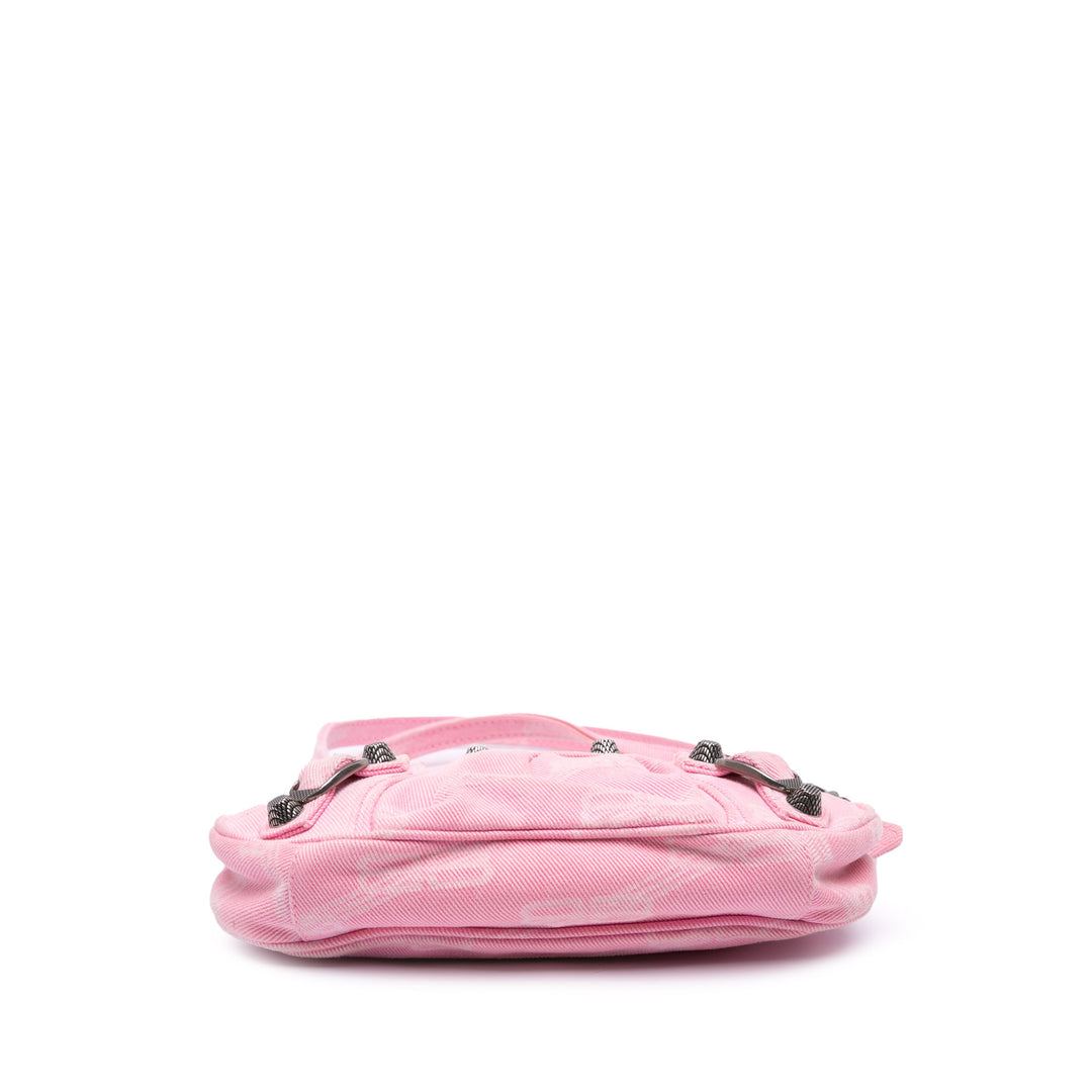 Mini BB Monogram Denim Le Cagole Pink - Gaby Paris