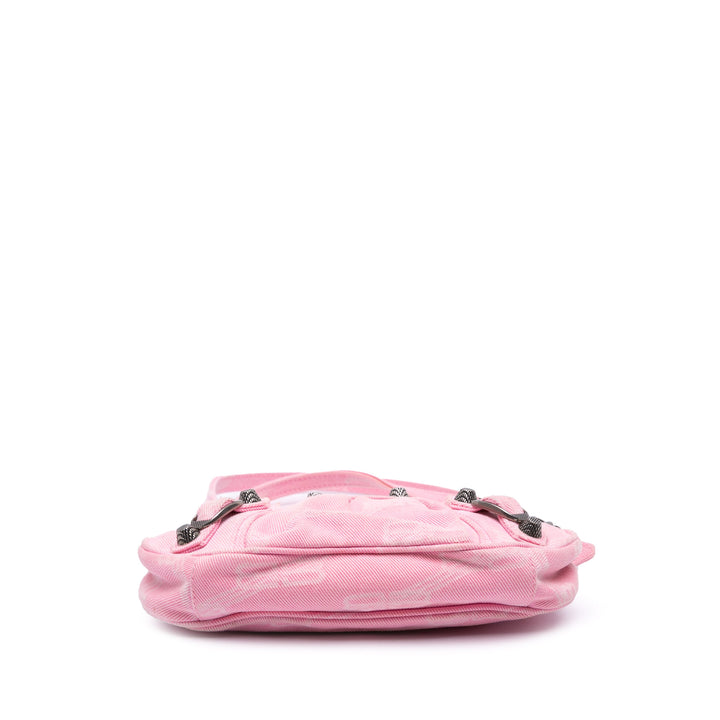 Mini BB Monogram Denim Le Cagole Pink - Gaby Paris