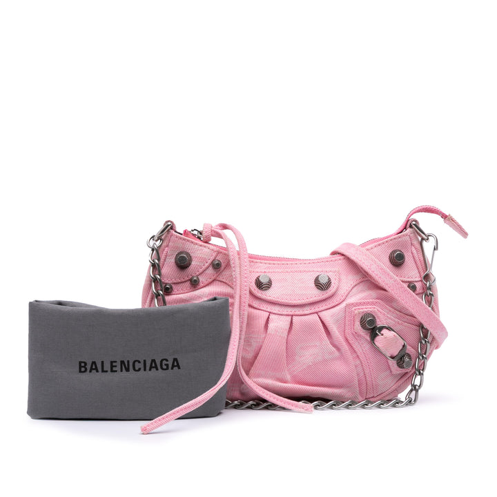 Mini BB Monogram Denim Le Cagole Pink - Gaby Paris