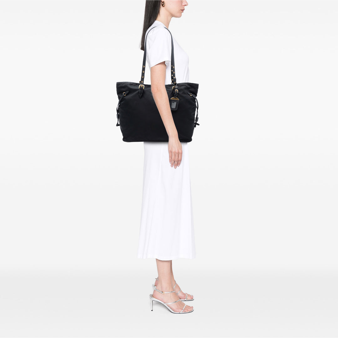 Prada Saffiano à finitions Tessuto Cabas