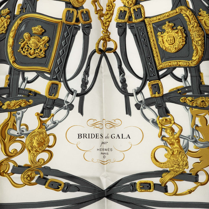 Hermès Brides de Gala Foulard 90 Bleu