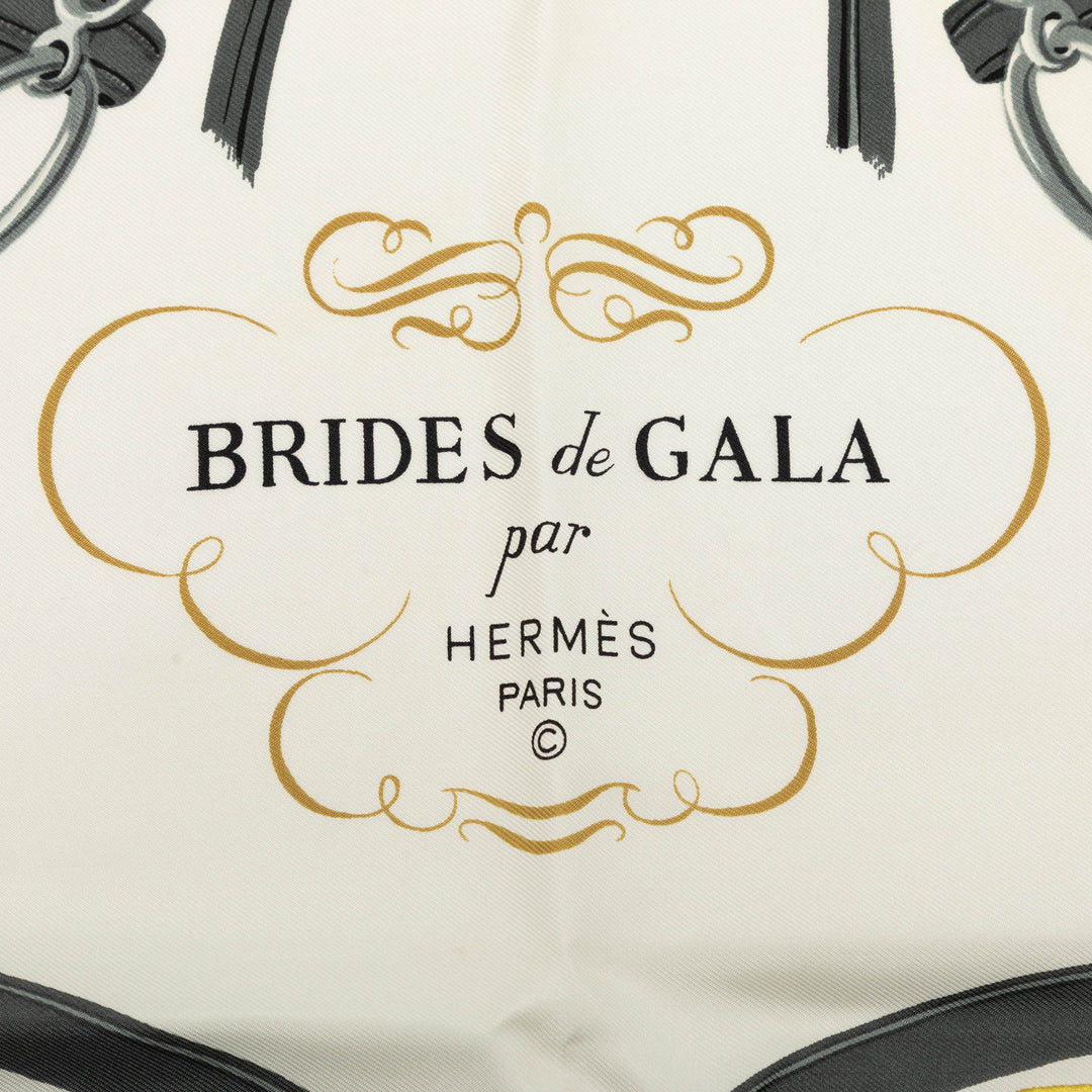 Hermès Brides de Gala Foulard 90 Bleu