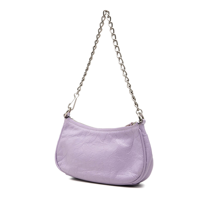 Balenciaga Motocross Le Cagole Mini Cuir d'agneau Violet