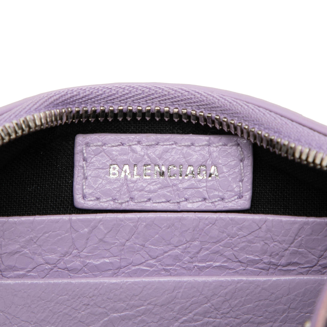 Balenciaga Motocross Le Cagole Mini Cuir d'agneau Violet