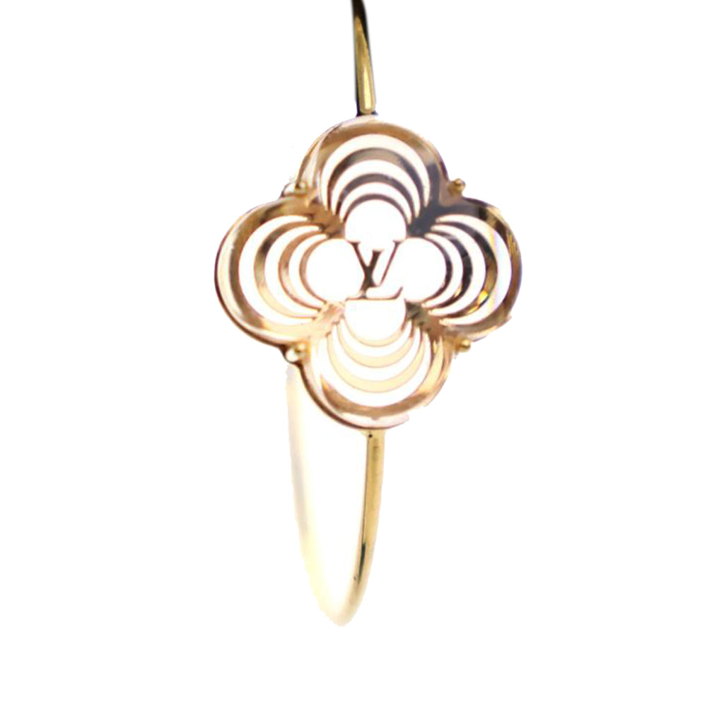Gold Plated Resin A La Folie Hoop Earrings Gold - Gaby Paris