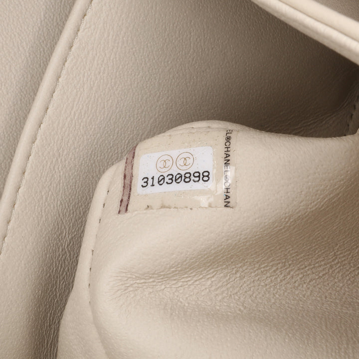 Medium Classic Chevron Lambskin Double Flap Brown - Gaby Paris