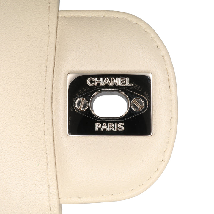 Medium Classic Chevron Lambskin Double Flap Brown - Gaby Paris
