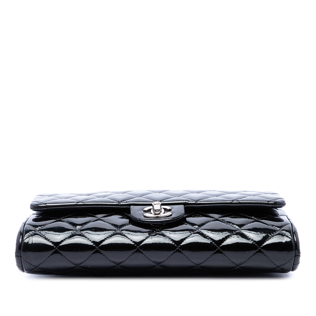 Chanel CC Matelassé à rabat Pochette avec chaîne Noir – vue 3 – GABY PARIS