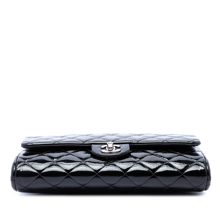 Chanel CC Matelassé à rabat Pochette avec chaîne Noir – vue 3 – GABY PARIS