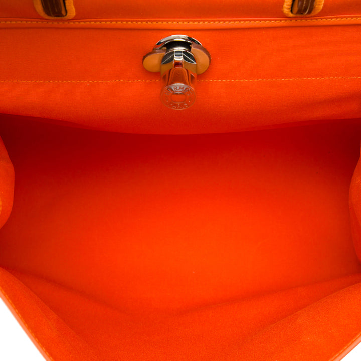 Hermès Sac à main Herbag Zippé 39 Orange – vue 4 – GABY PARIS