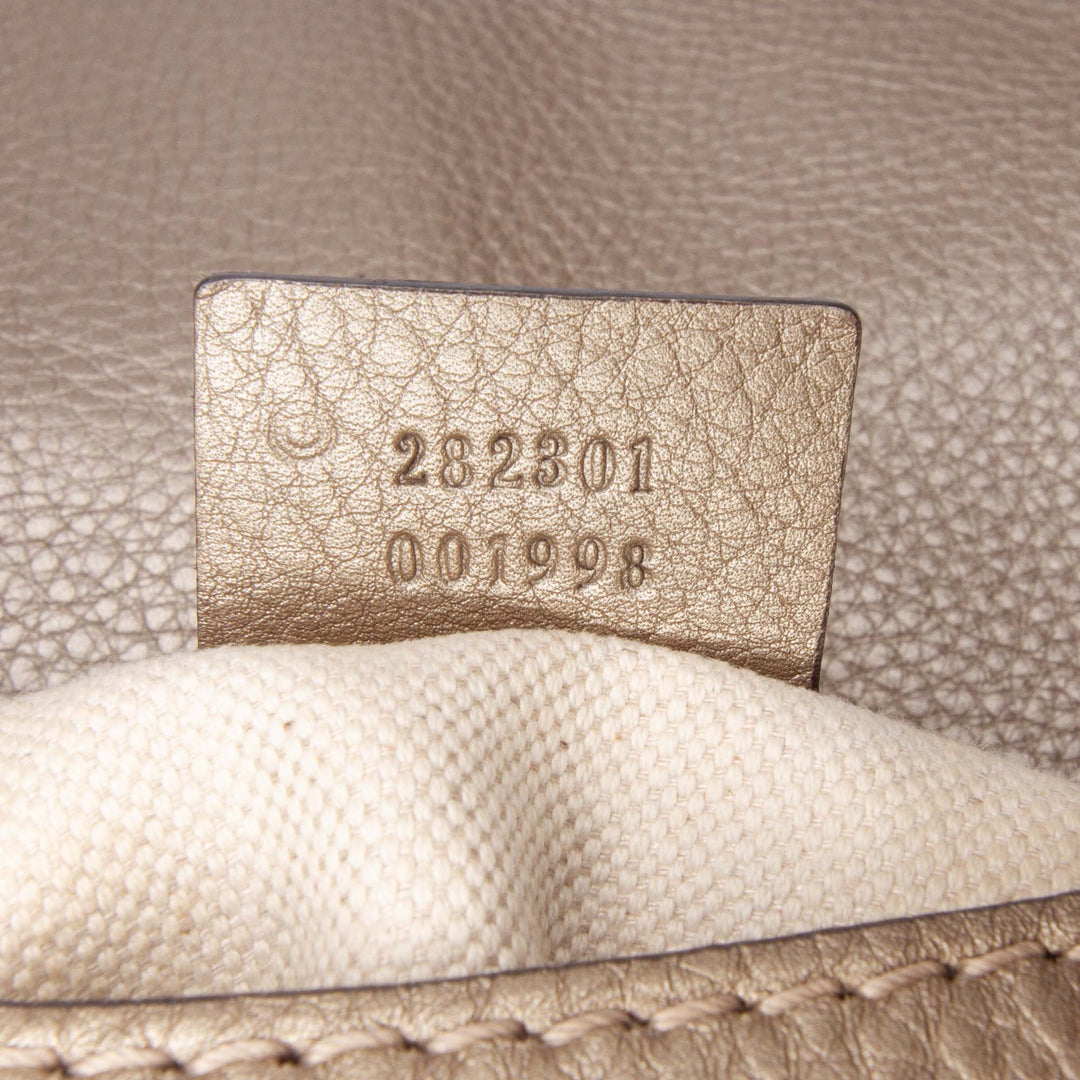 Gucci GG Toile Bella Flap Sac cartable Marron