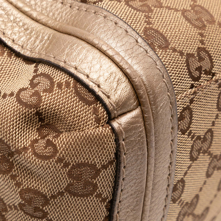 Gucci GG Toile Bella Flap Sac cartable Marron
