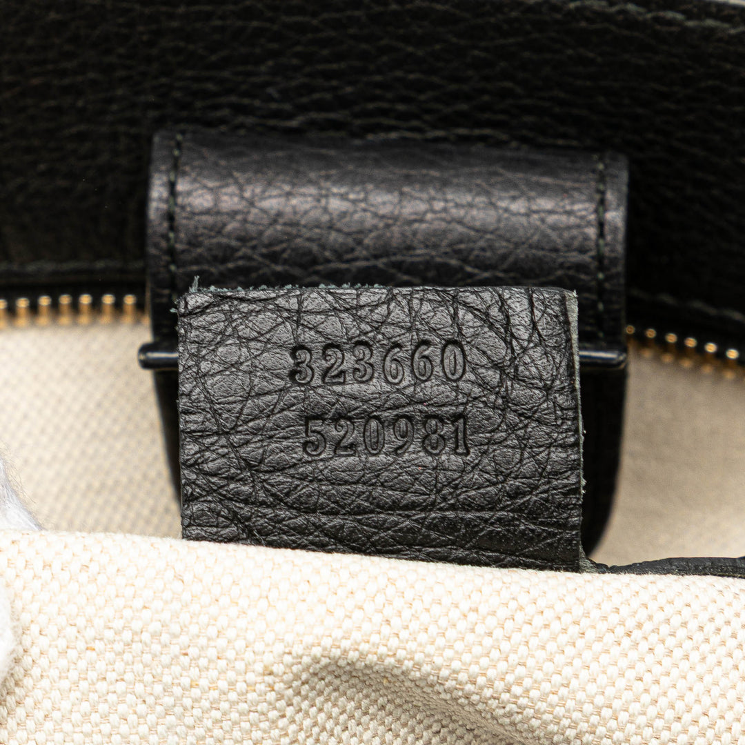 Medium Canvas Bamboo Shopper Flora Knight Satchel Black - Gaby Paris