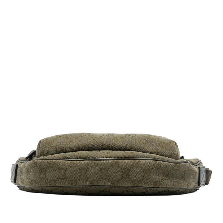 Gucci Sac bandoulière GG Web Sling Grand Vert – vue 3 – GABY PARIS