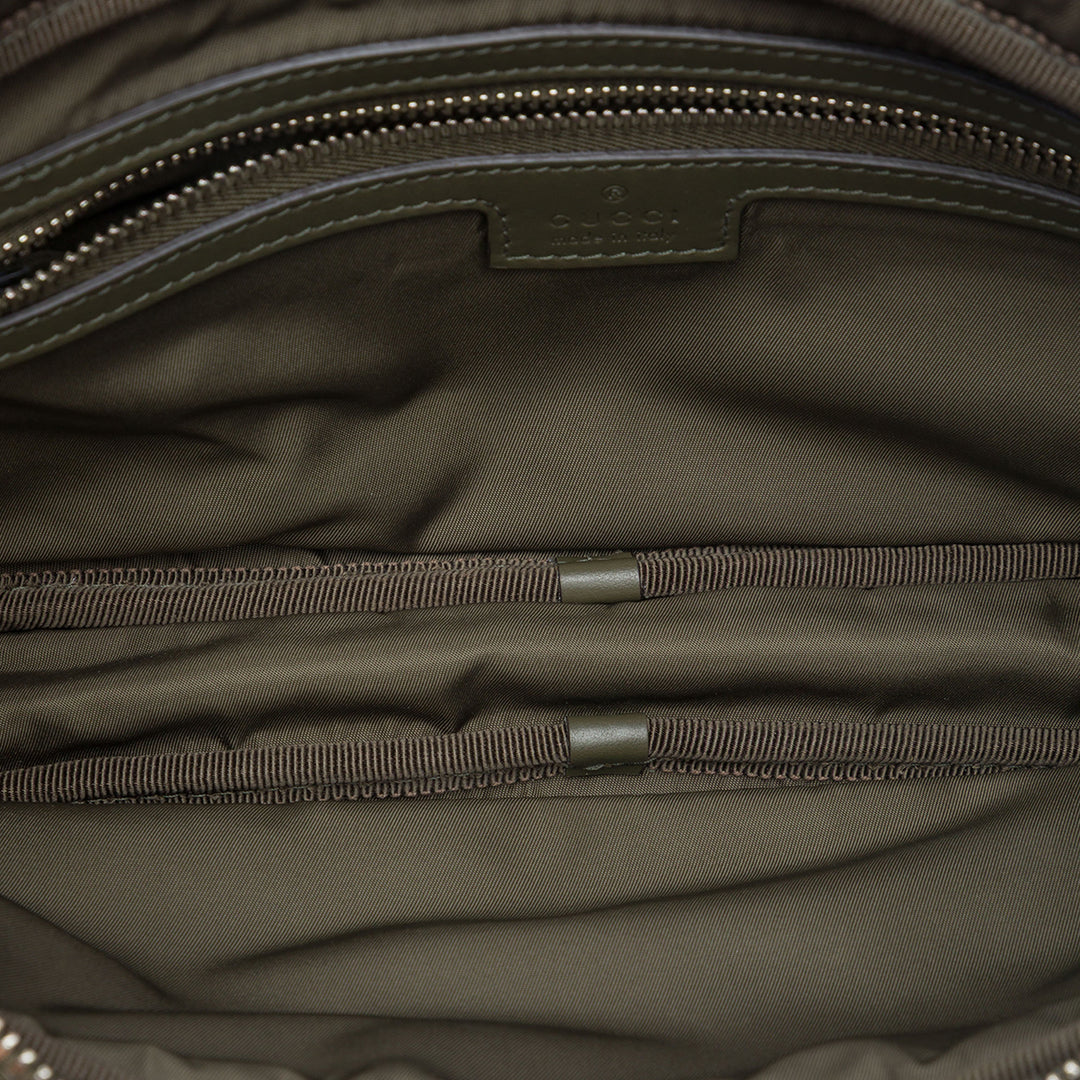 Gucci Sac bandoulière GG Web Sling Grand Vert – vue 4 – GABY PARIS